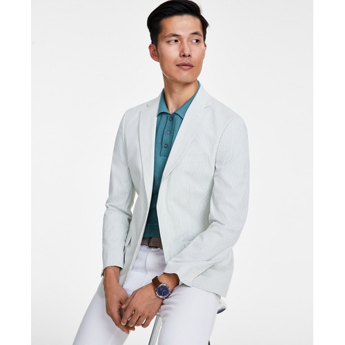 타미힐피거 Mens Modern-Fit Seersucker Sport Coat