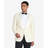 Mens Solid White Sport Coat