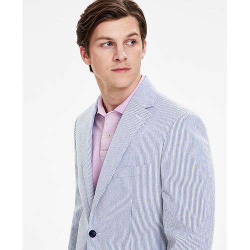 타미힐피거 Mens Modern-Fit Seersucker Sport Coat