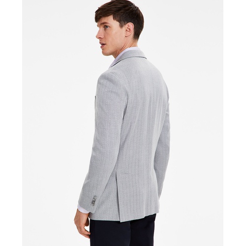 타미힐피거 Mens Modern-Fit Herringbone Sport Coat