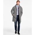 Mens Modern-Fit Stretch Water-Resistant Houndstooth Overcoat