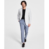 Mens Modern-Fit Grey Weave Sport Coat