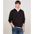 Mens Essential Intechno Knit Regular-Fit 1/4-Zip Sweatshirt