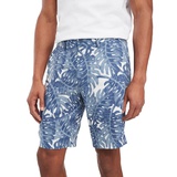 Mens Harlem Tropical Print Linen Shorts