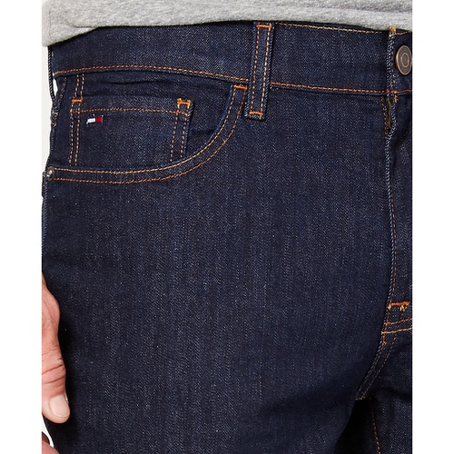 타미힐피거 Tommy Hilfiger Mens Straight-Fit Stretch Jeans