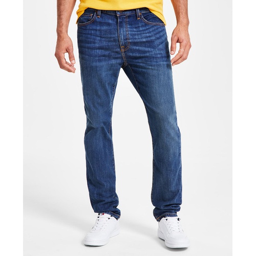 타미힐피거 Tommy Hilfiger Mens Straight-Fit Stretch Jeans