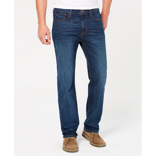 타미힐피거 Tommy Hilfiger Mens Relaxed-Fit Stretch Jeans