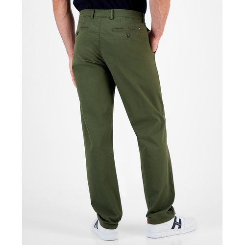 타미힐피거 Mens Straight-Fit Denton Flex Chino Pants