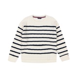 Big Girls Stripe Cable Sweater