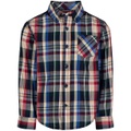 Big Boys Autumn Long Sleeve Plaid Shirt