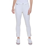 Womens Tribeca TH Flex Raw-Cuff Skinny Jeans