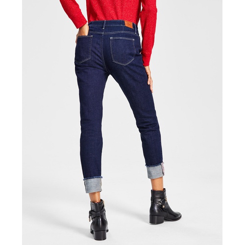 타미힐피거 Womens Tribeca TH Flex Raw Cuff Skinny Jeans