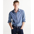 Mens Regular Fit Chambray Button Up Shirt