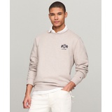 Mens Long Sleeve Crewneck Embroidered Heritage Crest Sweatshirt