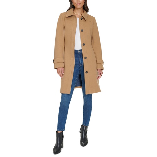 타미힐피거 Womens Single-Breasted Belted Coat