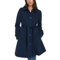 Womens Single-Breasted Belted Coat