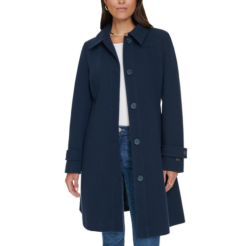 타미힐피거 Womens Single-Breasted Belted Coat