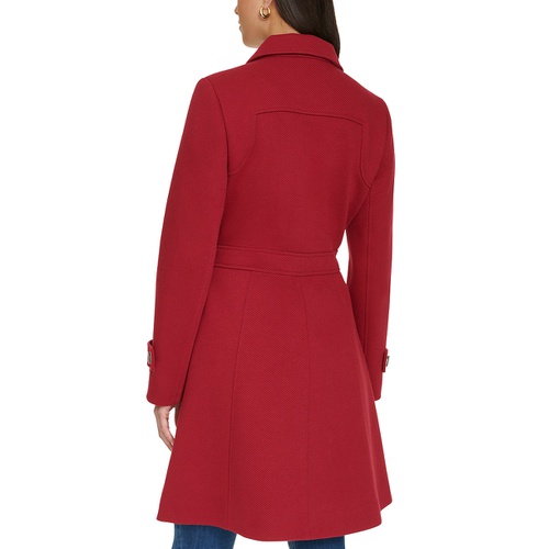 타미힐피거 Womens Single-Breasted Belted Coat