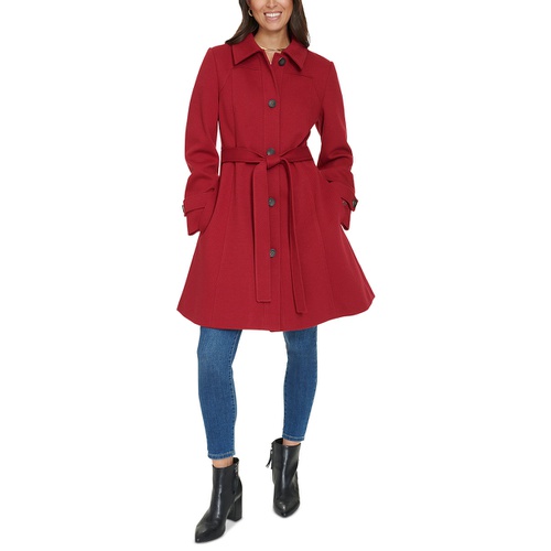 타미힐피거 Womens Single-Breasted Belted Coat