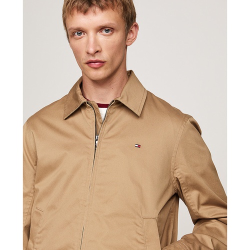 타미힐피거 Mens Cotton Ivy Zip Front Jacket