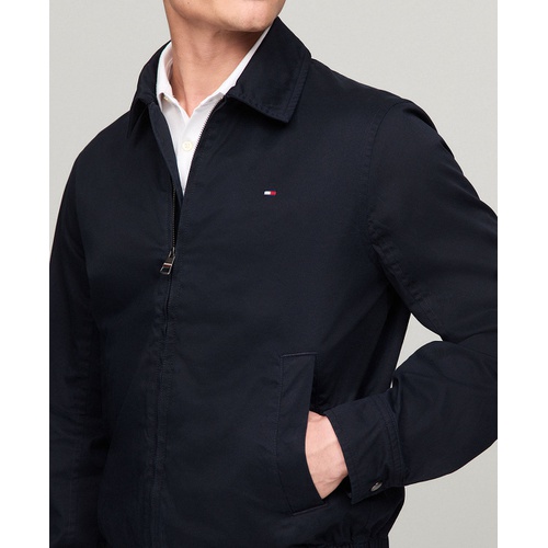 타미힐피거 Mens Cotton Ivy Zip Front Jacket