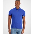 Mens Slim Fit Stripe Cuff Polo Shirt