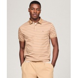 Mens Regular Fit Striped Liquid Cotton Polo Shirt