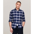 Mens Shadow Check Cotton Shirtt