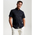 Mens Flex Poplin Regular-Fit Short-Sleeve Shirt