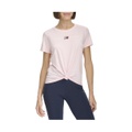 Womens Knot Front Logo T-Shirt