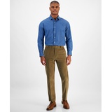 Mens Modern Fit Solid Corduroy Pants