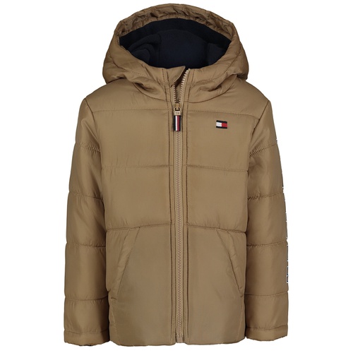 타미힐피거 Toddler and Little Boys Hilfiger Sleeve Graphic Puffer Jacket