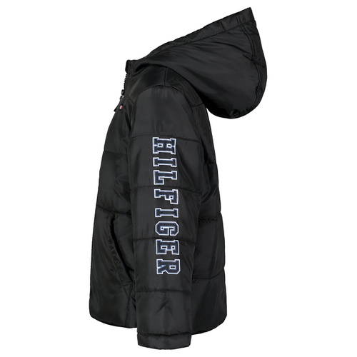 타미힐피거 Toddler and Little Boys Hilfiger Sleeve Graphic Puffer Jacket