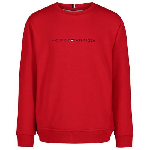 타미힐피거 Big Boys Long Sleeve Crewneck Soft Fleece Sweatshirt