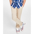 Toddler and Little Boys Flat Front Stretch Chino Pants