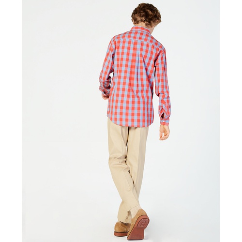 타미힐피거 Big Boys Kirk Box Plaid Button Down Shirt