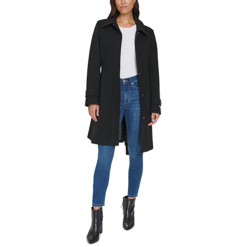 타미힐피거 Womens Single-Breasted Belted Coat