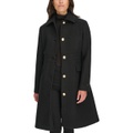 Womens Hooded Single-Breasted Coat