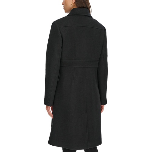 타미힐피거 Womens Hooded Single-Breasted Coat