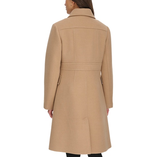 타미힐피거 Womens Hooded Single-Breasted Coat