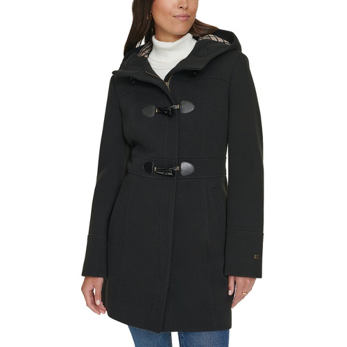 타미힐피거 Womens Hooded Toggle Walker Coat