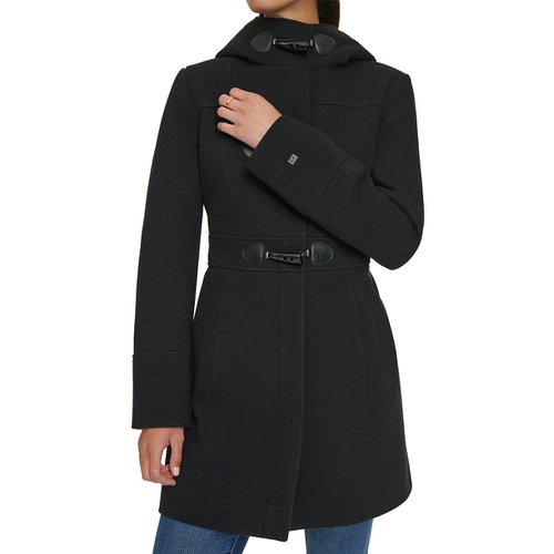 타미힐피거 Womens Hooded Toggle Walker Coat