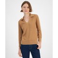 Womens Johnny Collar Sweater