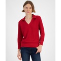 Womens Johnny Collar Sweater