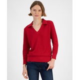 Womens Johnny Collar Sweater