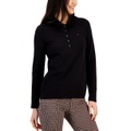 Womens Logo Long Sleeve Polo Shirt