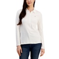 Womens Logo Long Sleeve Polo Shirt