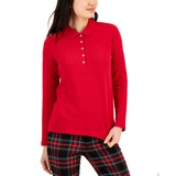 Womens Logo Long Sleeve Polo Shirt