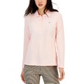 Womens Logo Long Sleeve Polo Shirt