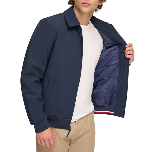 타미힐피거 Mens Classic Soft Shell Bomber Jacket